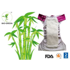 Multi Color Baby Bamboo Cloth Diapers With Charcoal Bamboo / Hemp Cotton