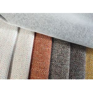 100% Polyester Upholstery Sofa Fabric Linen Plain Dyed Fabric