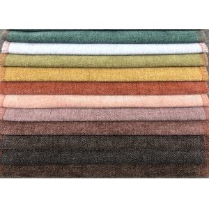 Polyester Chenille Upholstery Fabric For Sofa Shrink Resistant