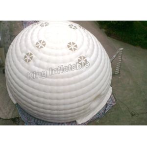 Fire - Resistant White Inflatable Event Tent , Inflatable Dome Tent For Project