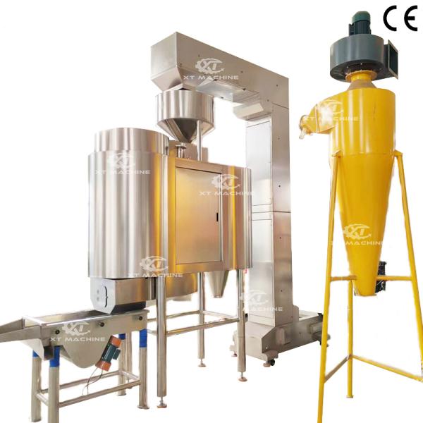 Quality 500kg/h Air Peanut Blanching Machine Hazelnut Peeling Machine for Nut Processing Plants wholesale