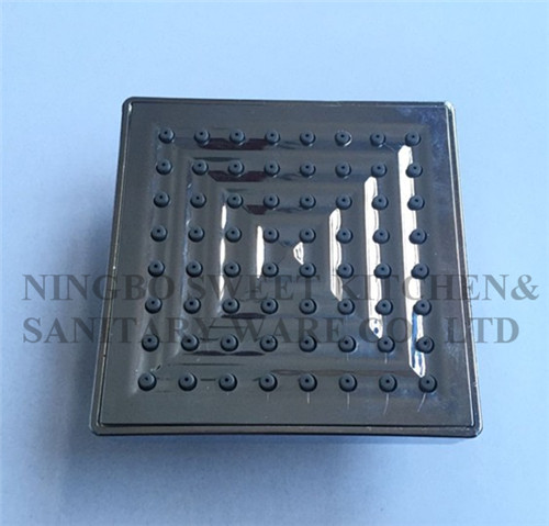 ABS plastic material square chrome plating shower head top shower rain shower wholesale