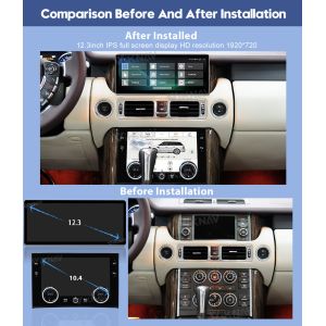 12.3inch Car Radio For Land Range Rover Vogue V8 L322 2002-2012 Touch Screen GPS