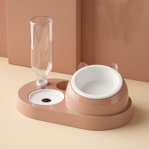 Cat Bowl Ceramic Bowl Protects Cervical Vertebrae Automatic Drinking Oblique