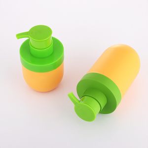 Wholesale greem and orange unique airless 50ml cosmetics empty face lotion