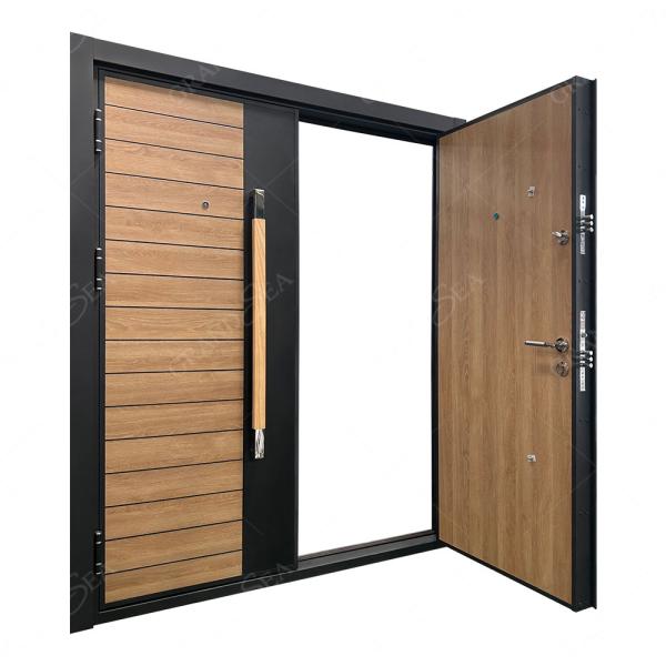 Turkish Main House Front Entry Exterior Safety Modern Steel Security Armored Turkey Door for Home