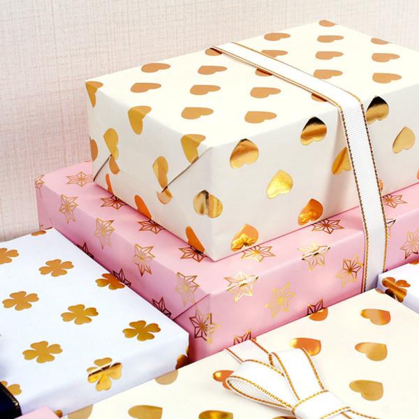 Quality 50*70CM Floral CMYK Printed Gift Wrapping Paper Non Softening Present Wrapping Paper wholesale