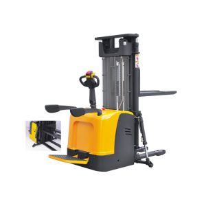 High Load Capacity Full Electric Pallet Stacker With Mast Stable Operation