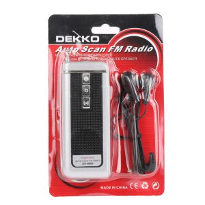 One Band Mini Pocket Radio Auto Scan Type With Dry Battery OEM