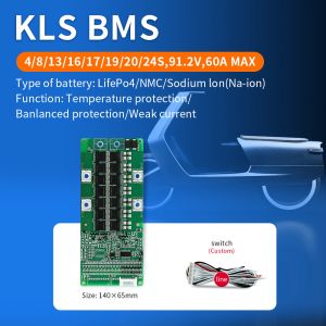 OEM 16S-24S Bms Board For Lithium Ion Battery Pack In Electric Scooter &