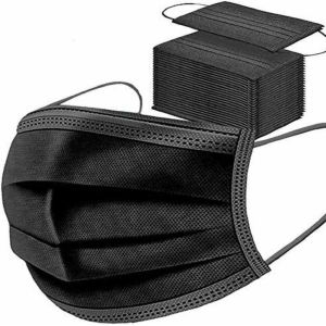 S&J Factory supply custom logo colorful black 3ply disposable face mask