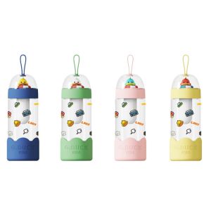 Personalized 500ml Glass Drinking Bottles Juice Fruit Lockable Infuser Bottle