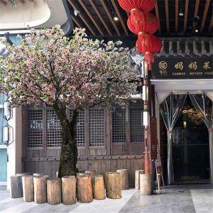 Romantic Big Artificial Blossom Tree Sakura Flower Supermarket Decoration