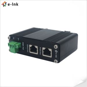 12~48V DC Power Input Industrial Gigabit PoE+ Injector