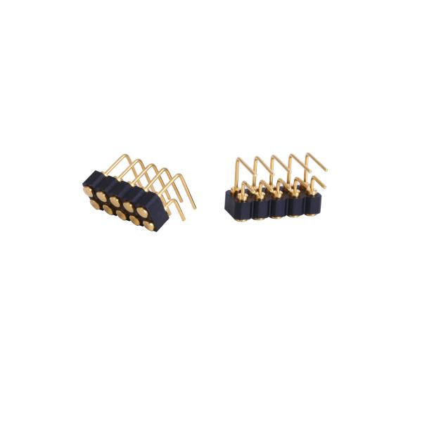 2.54mm Pitch 10 Pin Connector Double Row Right Angle Female Connector Customized