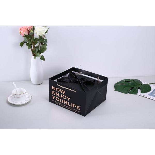 Personalized Cardboard small cosmetic box printing logo gift box with ribbon