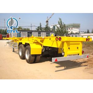 Skeletal Container Semi Trailer 3 Axles 40 Feet Container With JOST Landing Leg