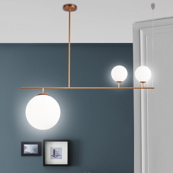 Nordic glass chandelier Modern molecule light gold luxury Ball Light(WH-MI-270)