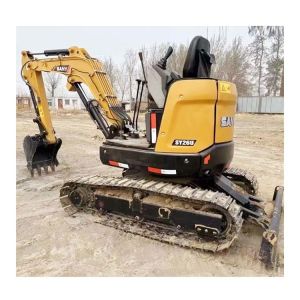 Mini Sany SY26U Excavator 26ton Operating Weight Crawler Chain Low Fuel