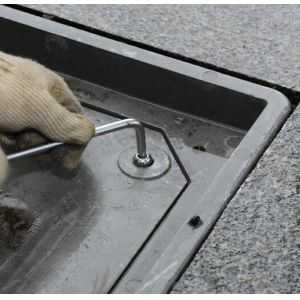 EN124 Certified Anti-theft SMC Manhole Cover with Anti-Slip Surface