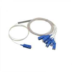 SC / ST / FC Coupler Fiber Optic Splitter Single Mode PLC Internet Application