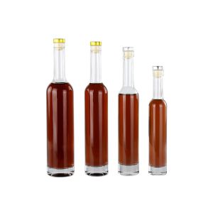 Custom Empty Glass Wine Bottles With Cork High Grade Modern Design