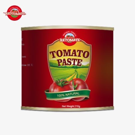 This 210g Canned Tomato Paste Is Manufactured In Compliance With ISO, HACCP BRC