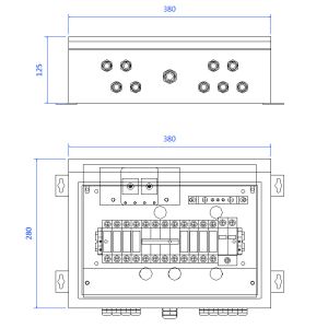 Grandglow Solar Power System 3 IN 1 OUT 4 IN 2 OUT Photovoltaic PV DC Combiner