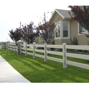 3 Rails 1.8*2.5m PVC Farm Fence Plastic Vinyl Ranch Paddock Horse Fence