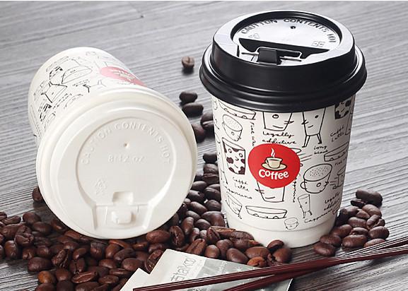 Quality Disposable Double Wall Paper Cups , Individual Insulated Paper Coffee Cups wholesale