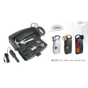 14 pcs tool set ,with slip joint pliers ,hex key ,screwdriver,wrench,hammer