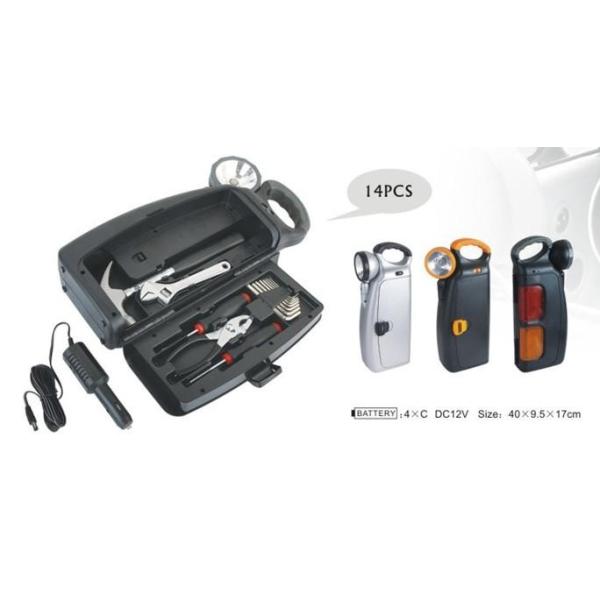 Quality 14 pcs tool set ,with slip joint pliers ,hex key ,screwdriver,wrench,hammer wholesale