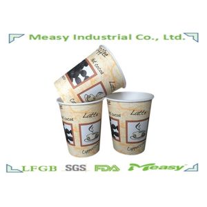 300ml Volume Food Grade Single Wall Paper Cups Ink Flexo Printing