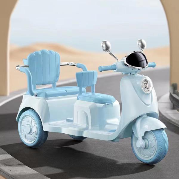 Battery-Operated Multi-Function Player and Bluetooth Two-Seater Scooter for Kids
