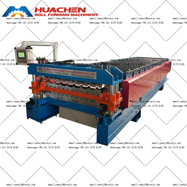 Flexible Double Deck Roll Forming Machine with 5.5 5.5KW Total Power and CR12