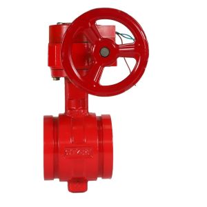 ANSI Grooved End ductile iron butterfly valve