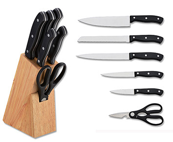 Cheaper Price 5PCS Kithen Knife Set With POM Plastic Handle And Scissors In