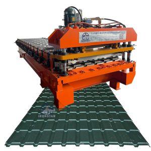 Металлочерепица Каскад станок | T21 C21 tile making machinery for Georgia Russia