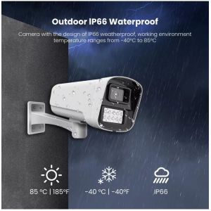 H.265 Weatherproof Network Camera OEM 2K IP POE 4MP Starlight Dual Light Night
