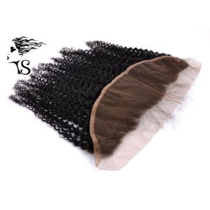 Swiss Lace Frontal Closure Free Style , Kinky Curly Unprocessed Human Hair Lace