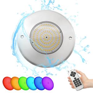 China DC12V Constant Voltage 10W Underwater Submersible LED Pool Lights 160*7.5mm With APP Remote Control on sale