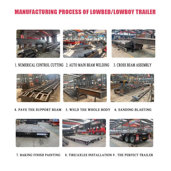 100T Hydraulic Low Loader Trailer for Wind Blade Transport