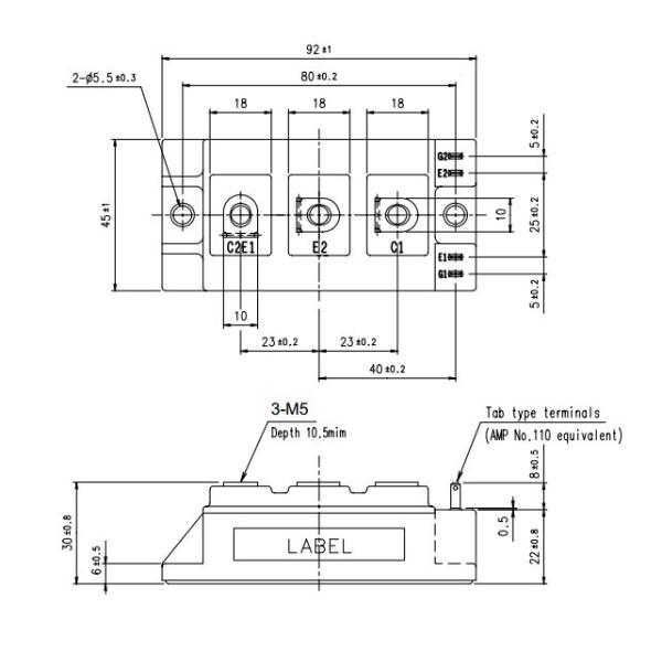 2MBI400U2B-060 IGBT Module U-Series 600V / 400A 2 in one-package FUJITSU IGBT