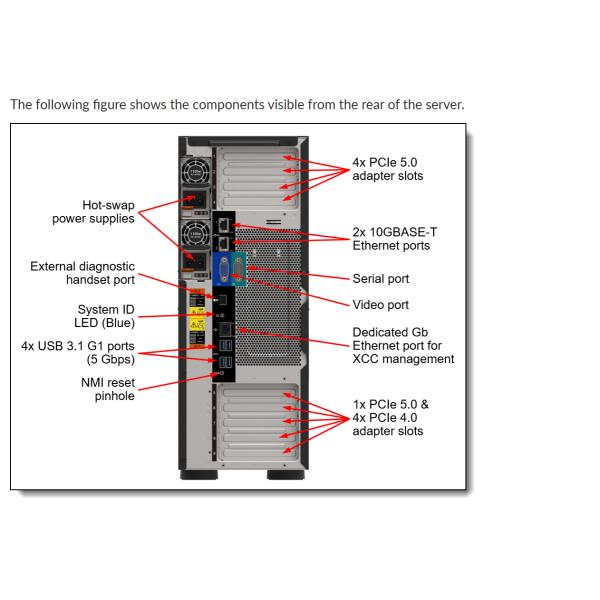 Lenovo ThinkSystem ST650 V3 Server Tower Server 7D7A 3 year warranty Lenovo ThinkSystem ST650 V3