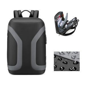 China Soft Handle Laptop Water Resistant Backpack For Work Thread Pattern Type on sale