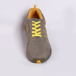 Lightweight Low Cut Safety Shoes with Lace-Up Closure Rubber Sole Material and