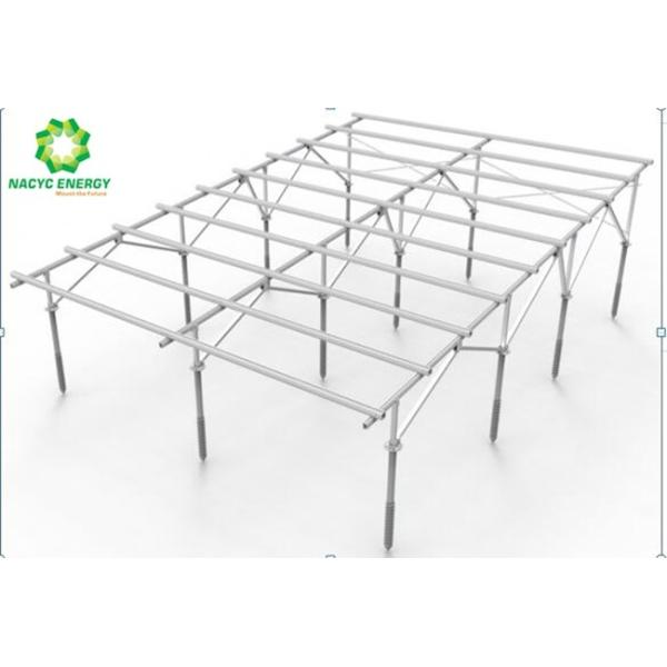 Foldable Rolling Aluminum Ground Mount Solar Racking System With Adjustable