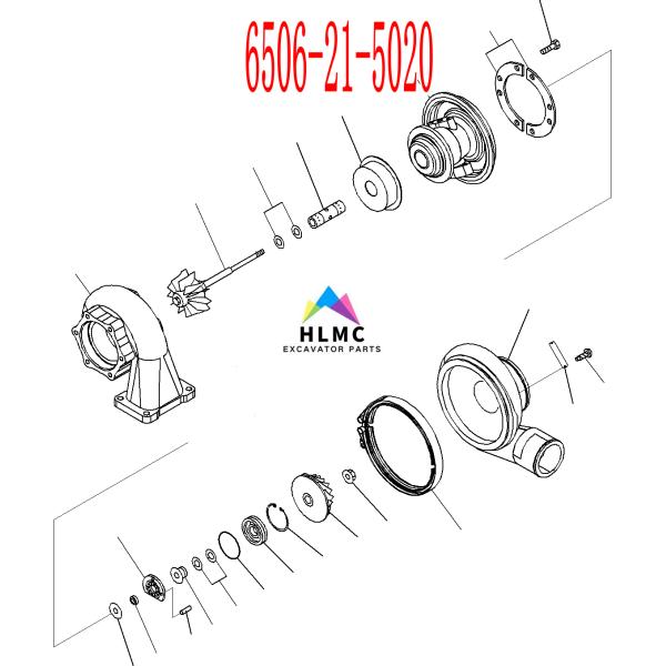 PC400 PC450-8 PC400-8 KTR90-332E 6506-21-5020 Komatsu 6D125 SA6D125E 6506-21-5010 KTR90 Turbo Charger