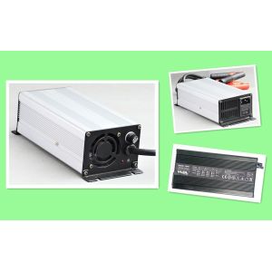 Smart 14.4V 15A AGM Battery Charger Black Or Silver Aluminum Case MCU Controlled