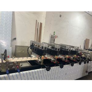 Stand Up Zipper Seal Pouch Machine With Double Unwinder Double Side Bottom